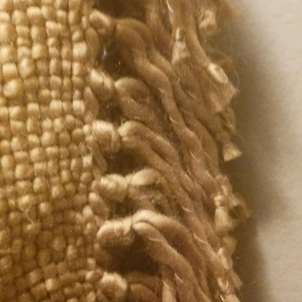 Crate & Barrel Mustard Indian Throw 55x70